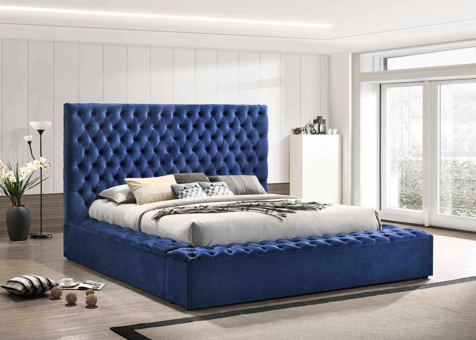 Blue Velvet Bed — photo 2
