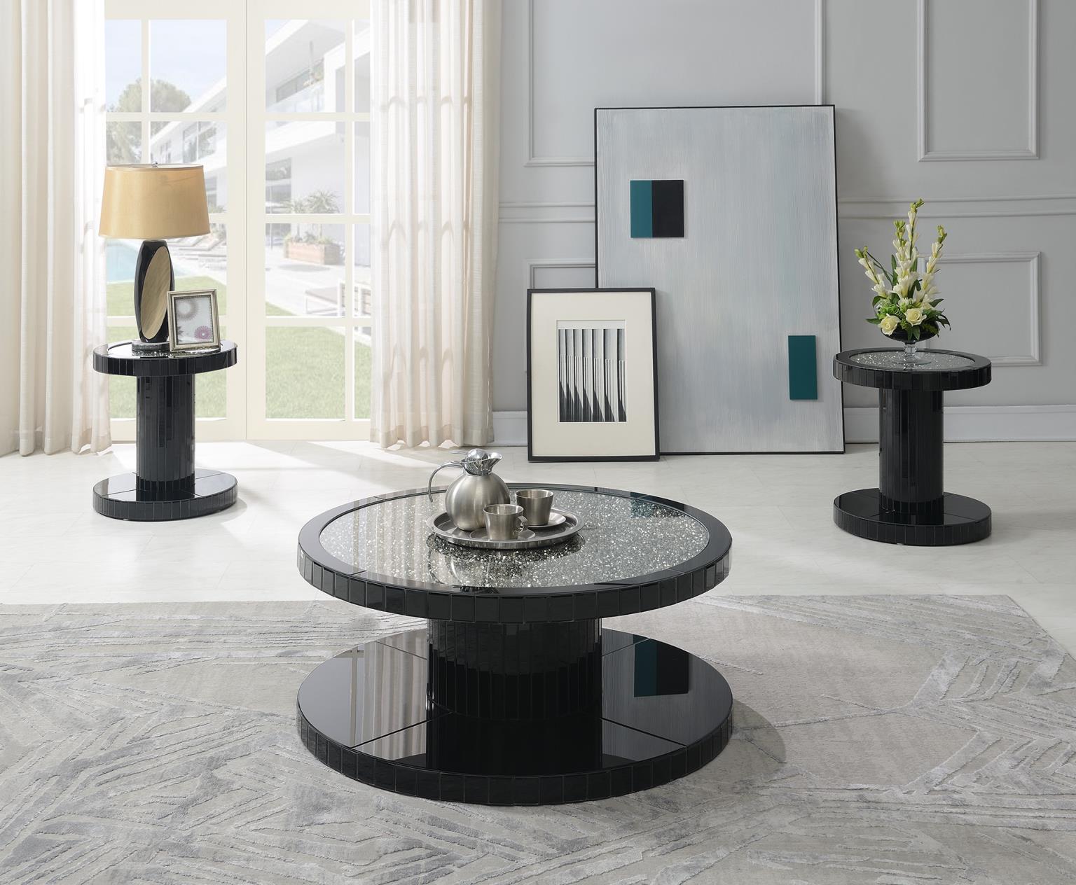 Black Glamour End Table — photo 2