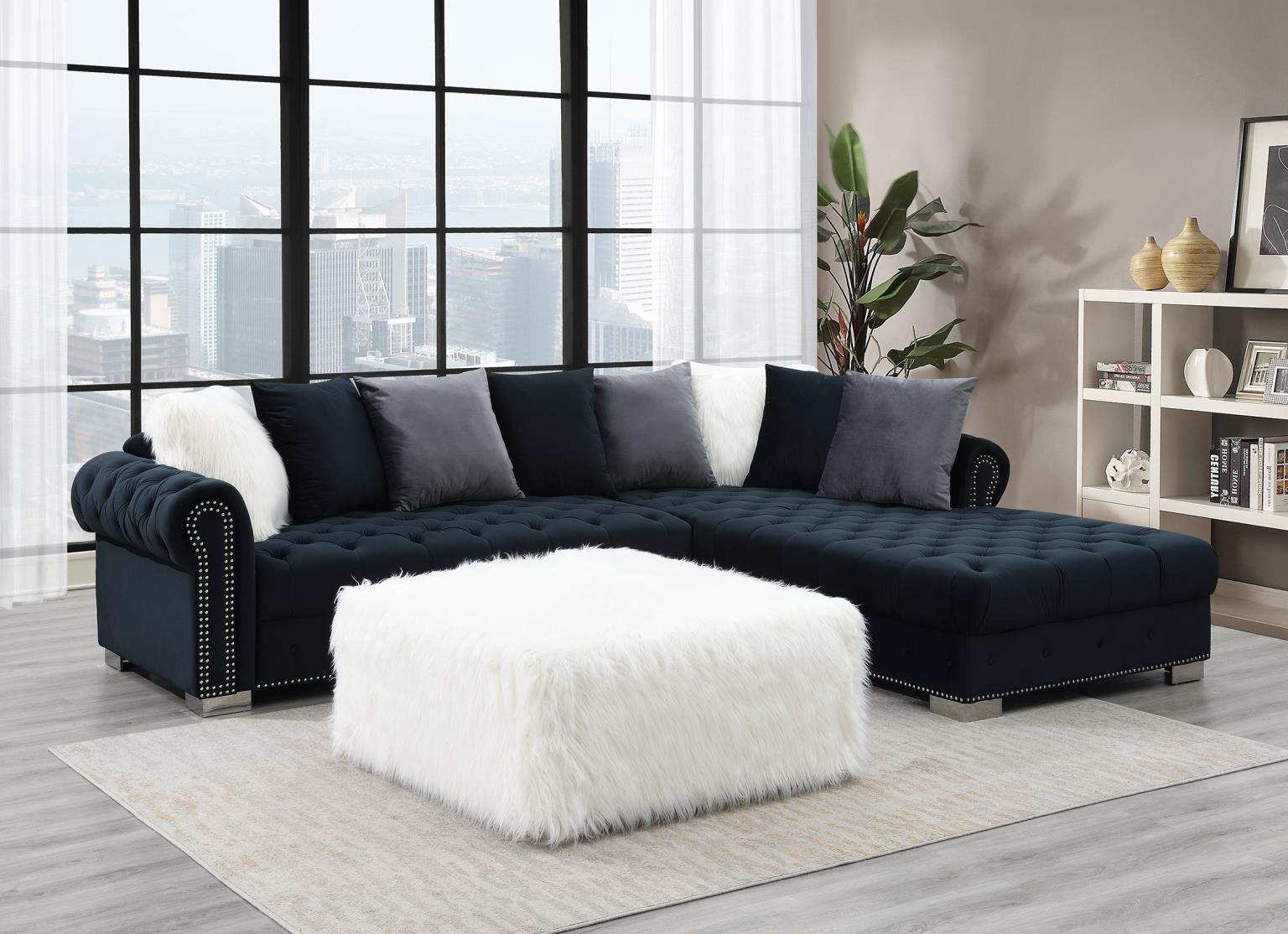 Black 2 PC Sectional