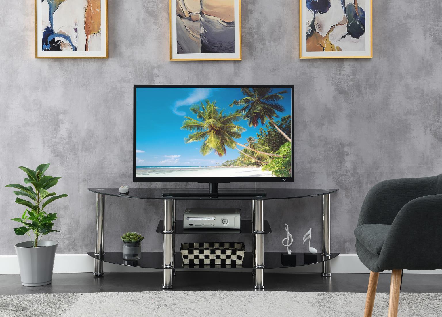 Black TV Stand — photo 2