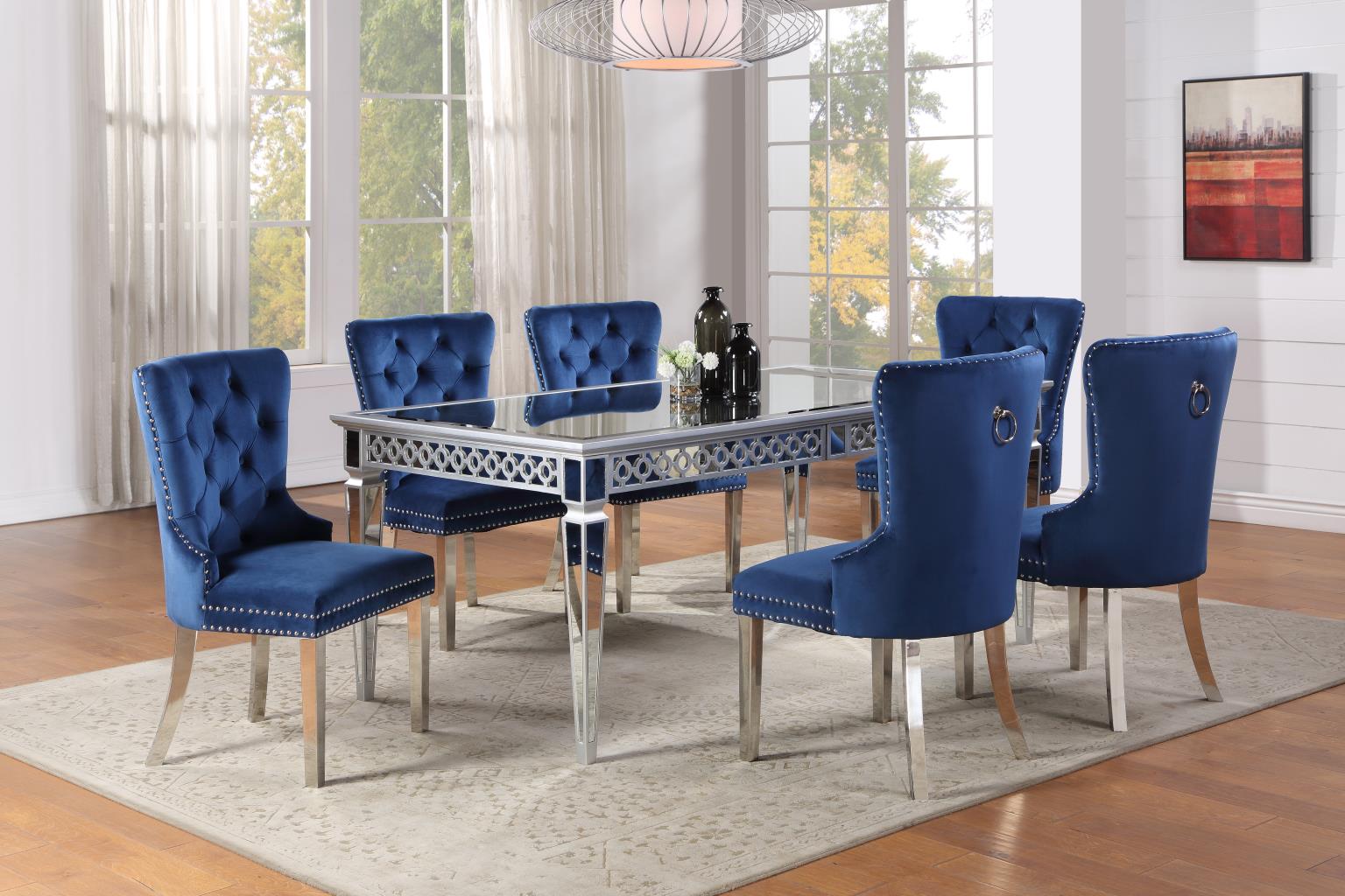 Table Velvet Side Chairs — photo 4