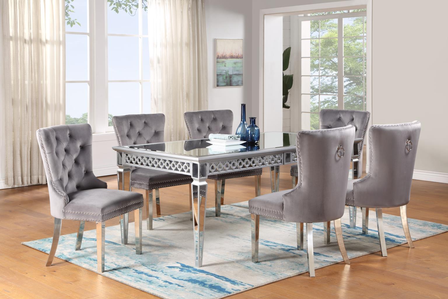 Table Velvet Side Chairs — photo 2