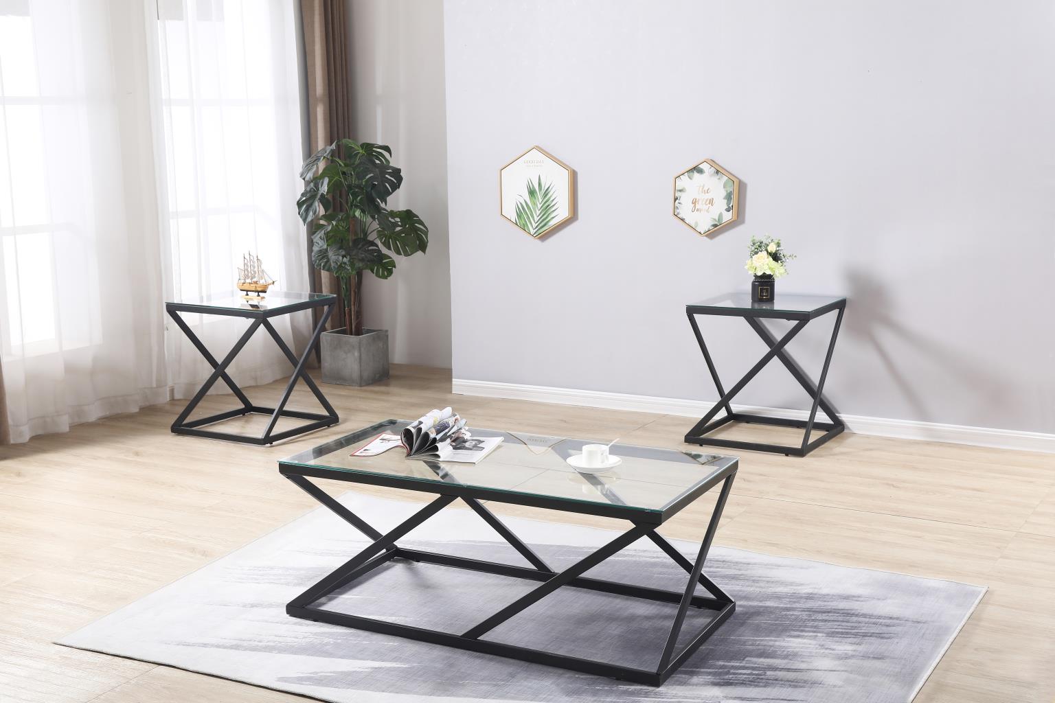 Black 3 Pk Table Set (3/CN)
