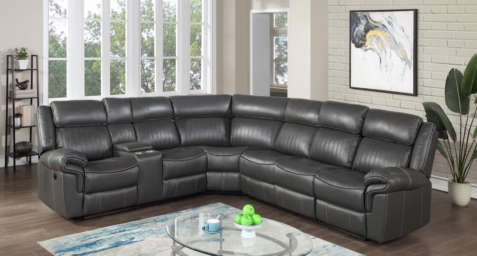 3 PC Power Reclining Sectional W/Screen — photo 2