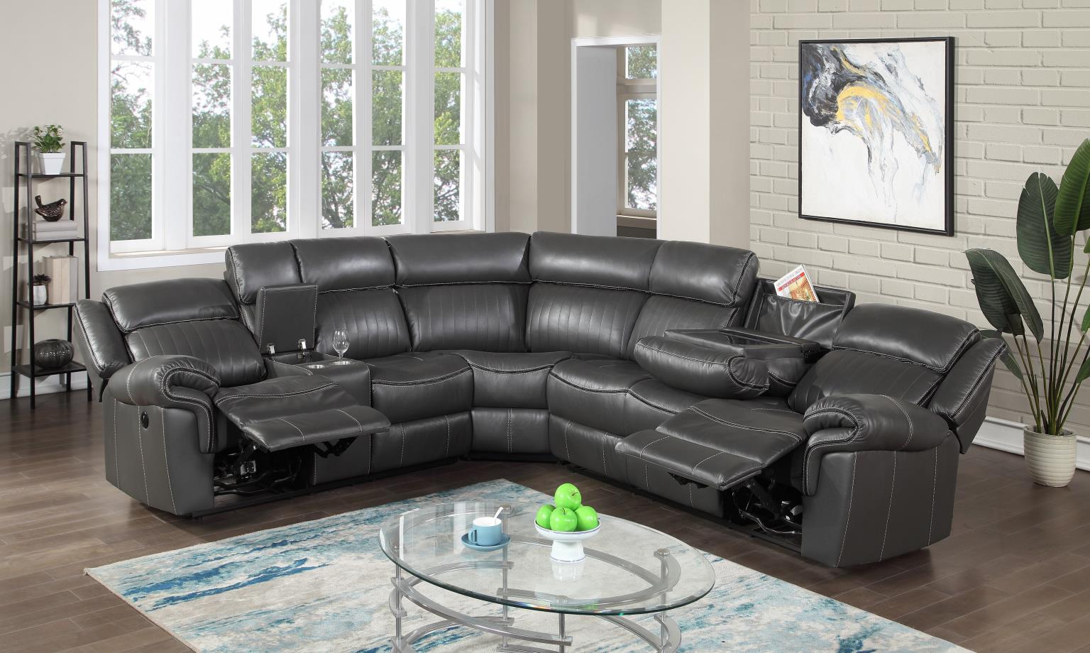 3 PC Power Reclining Sectional W/Screen