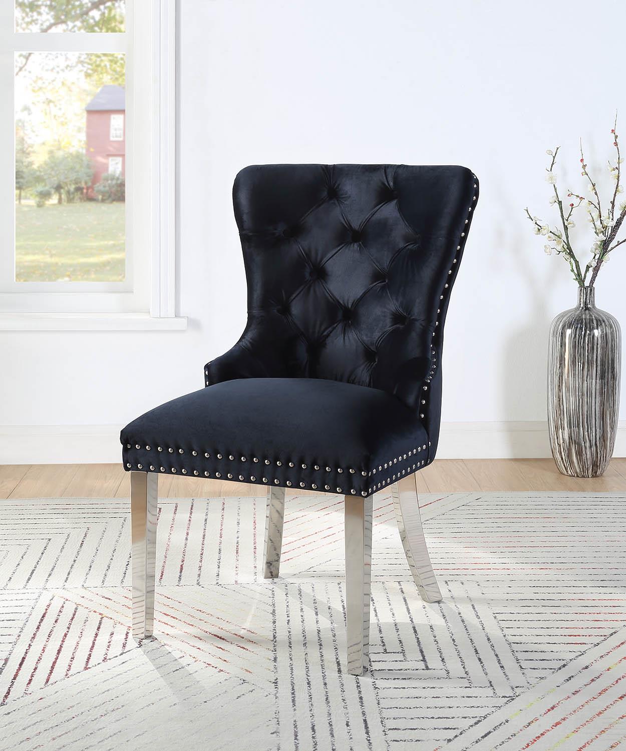 Velvet Dining Side Chair W Chrome Legs Price Per Chair Moq 2