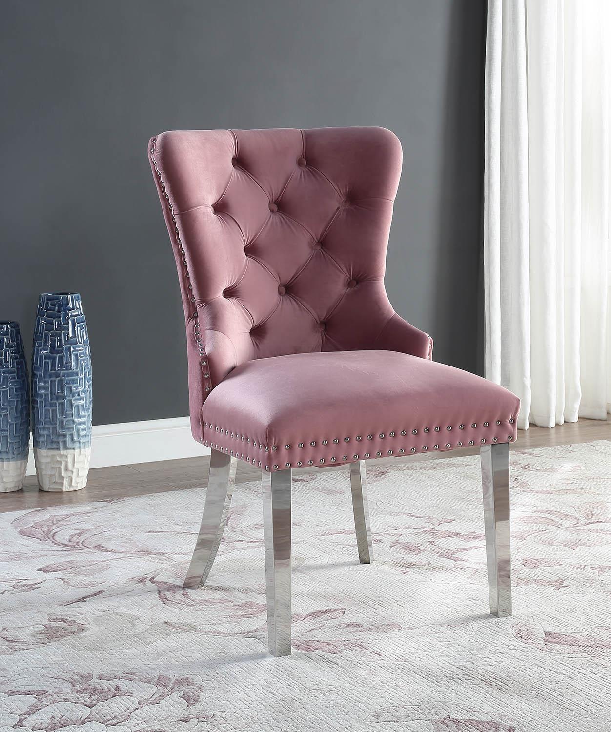 Velvet Dining Side Chair W Chrome Legs Price Per Chair Moq 2 — photo 4