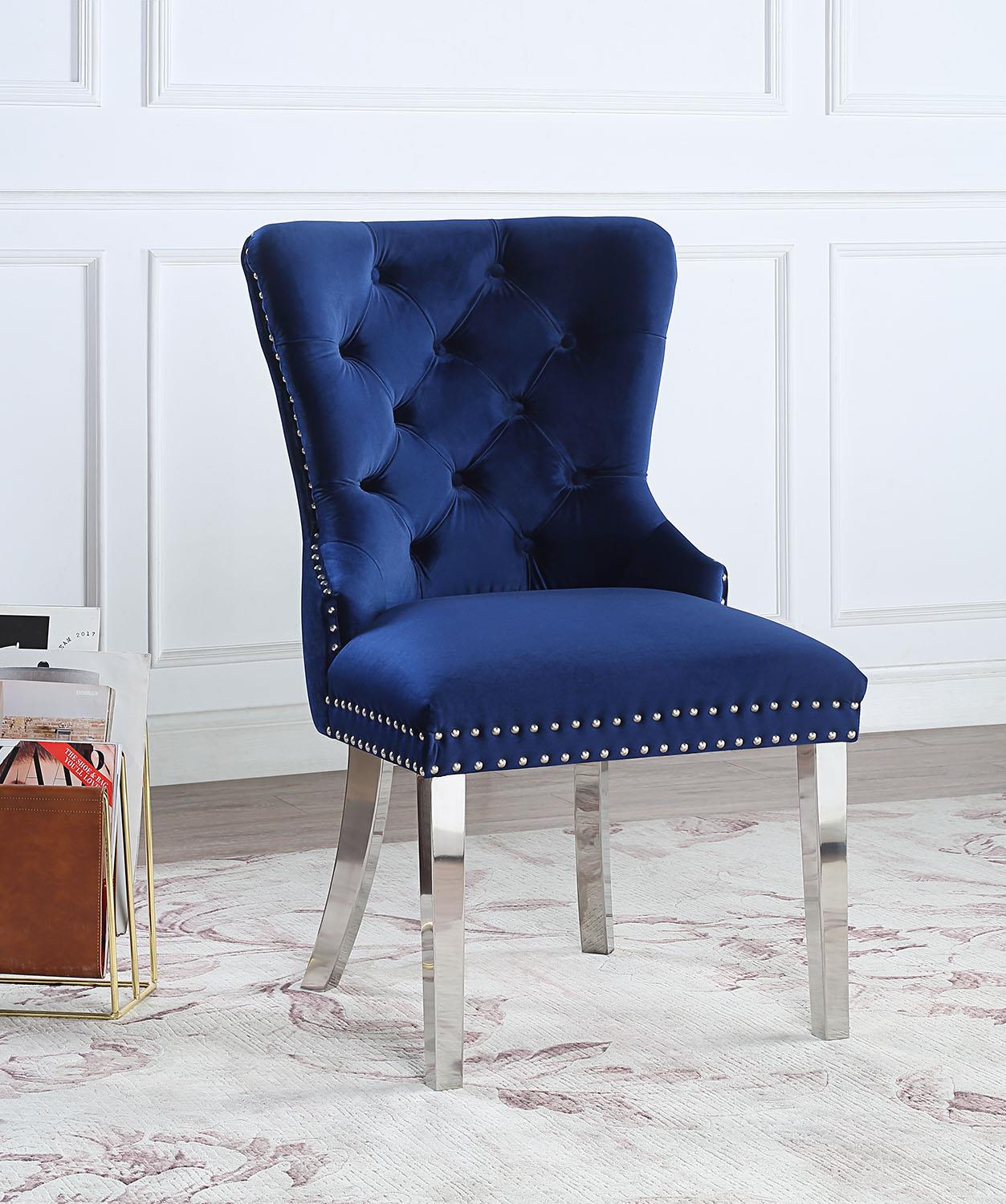 Velvet Dining Side Chair W Chrome Legs Price Per Chair Moq 2 — photo 5