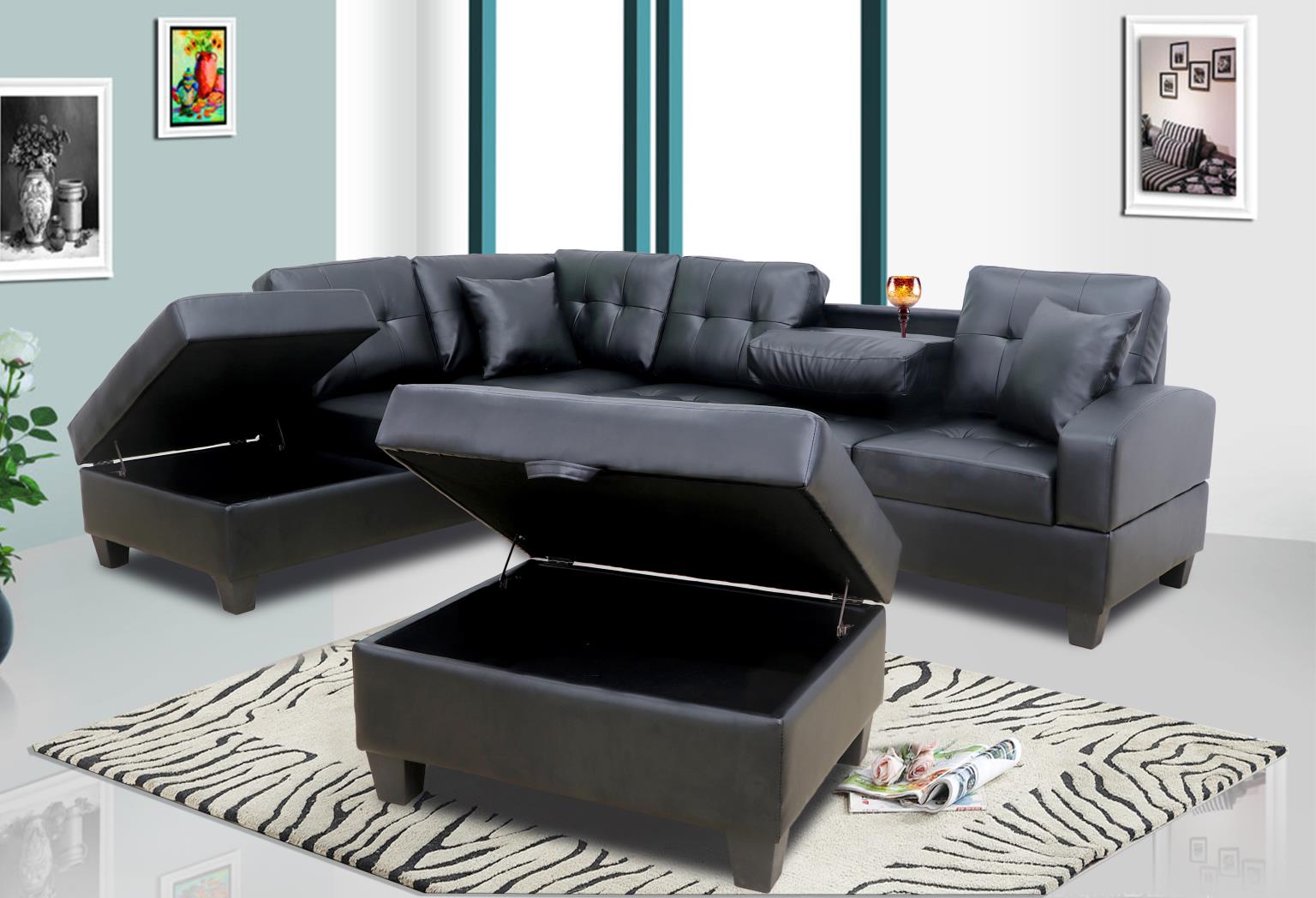 Black 2 PC Sectional