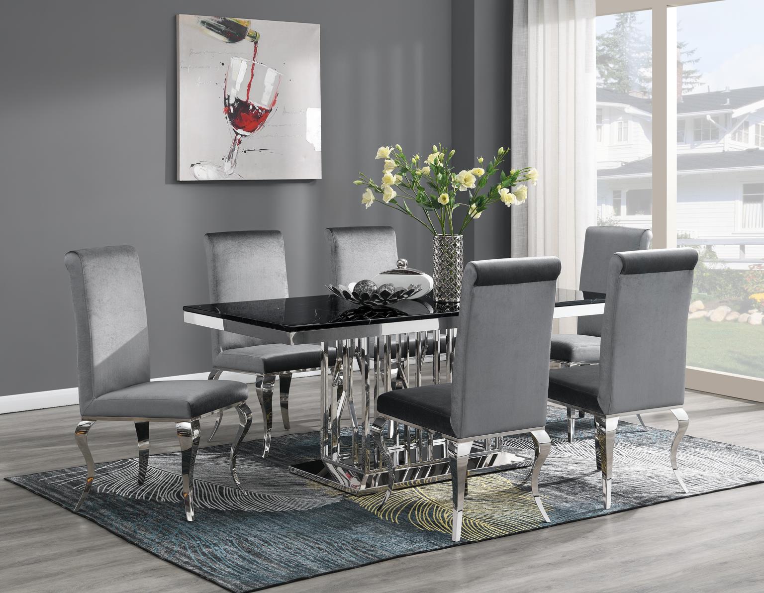 Dining Table Black Marble — photo 4