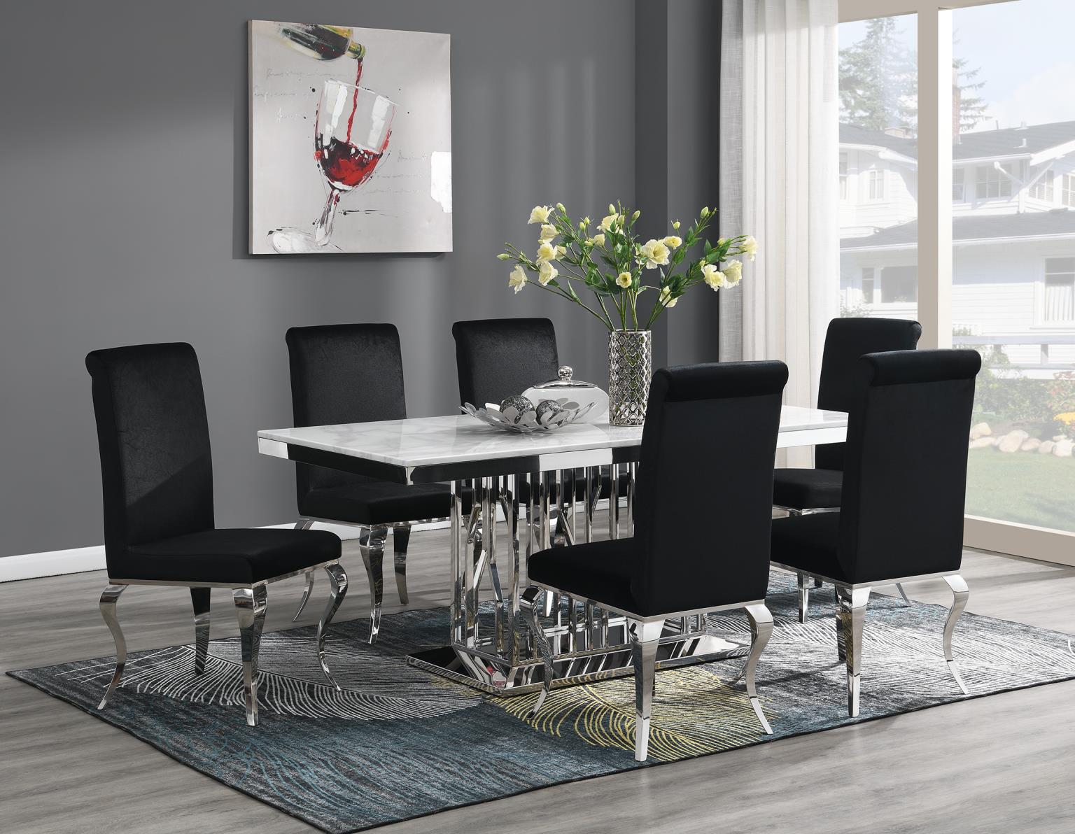 Dining Table White Marble — photo 3