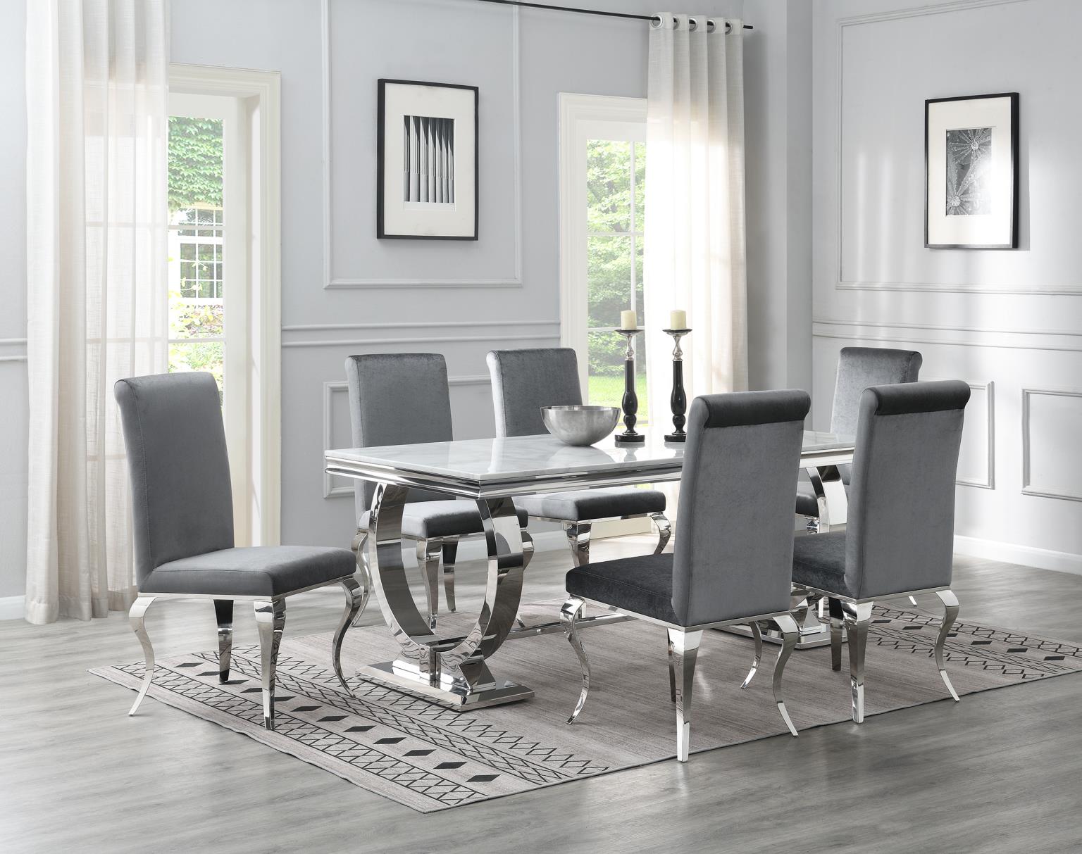 Dining Table White Marble — photo 4