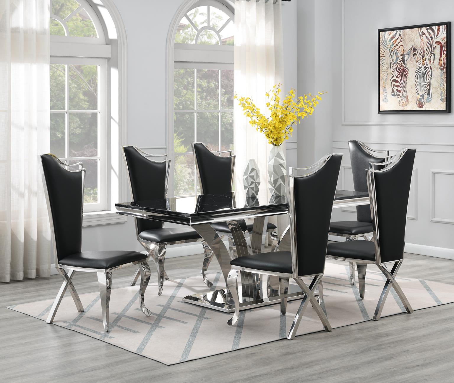 Dining Table Black Marble