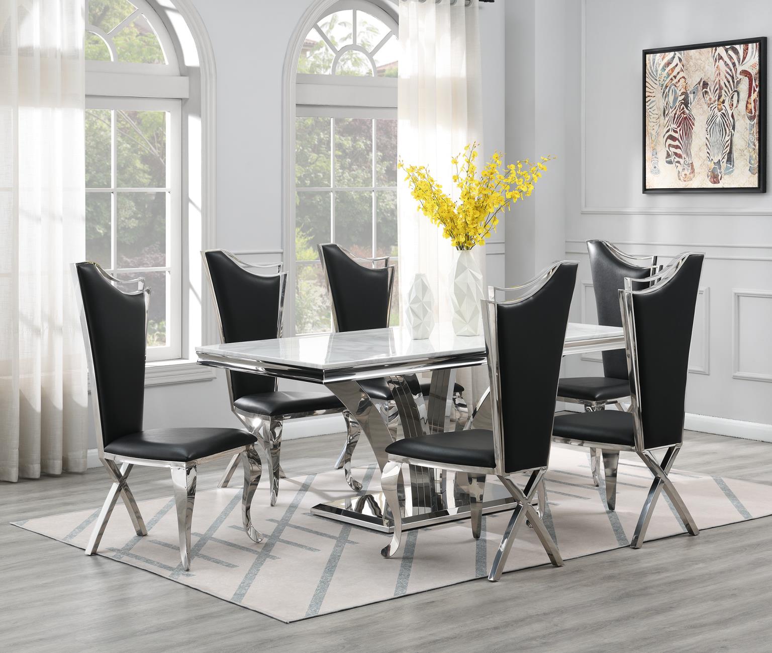 Dining Table White Marble