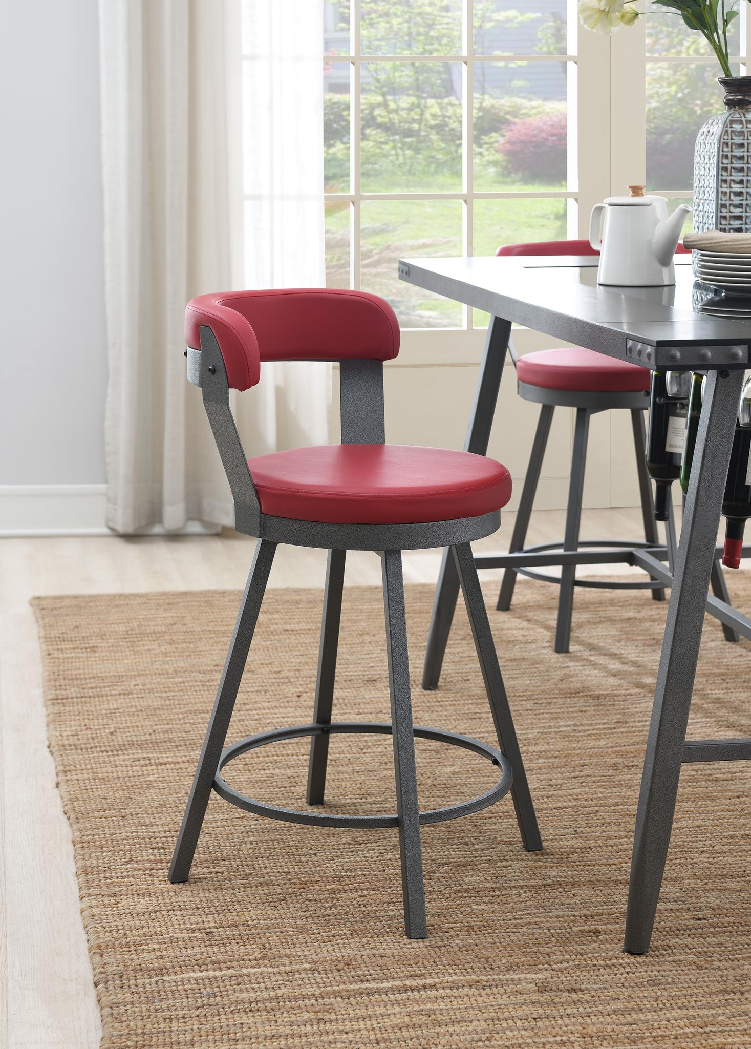 Table & 6 Gray Chairs — photo 8