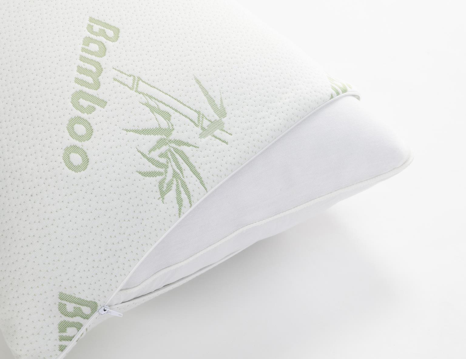 Shredded Bamboo Memory Foam Pillow Set of 6 Pillows — photo 6