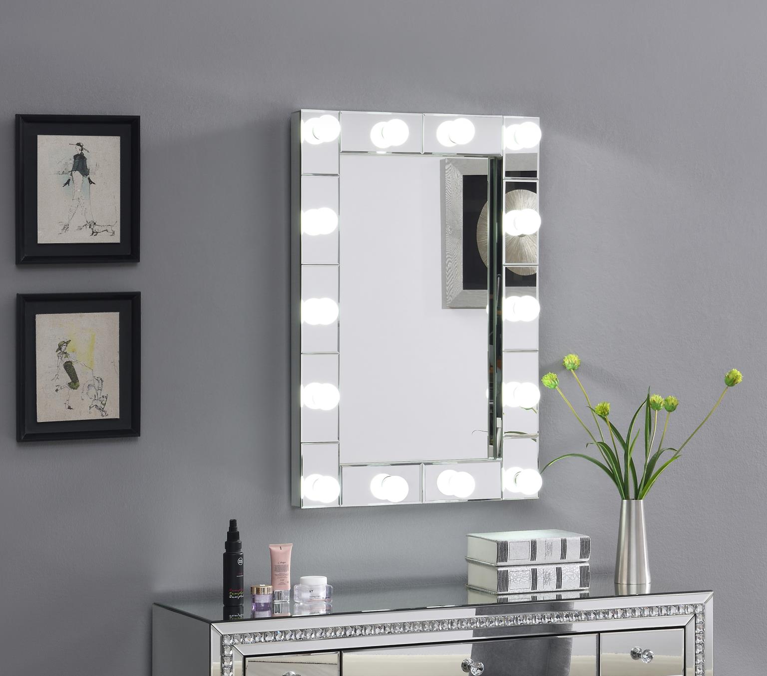 Glamour LED Wall Decor Mirror