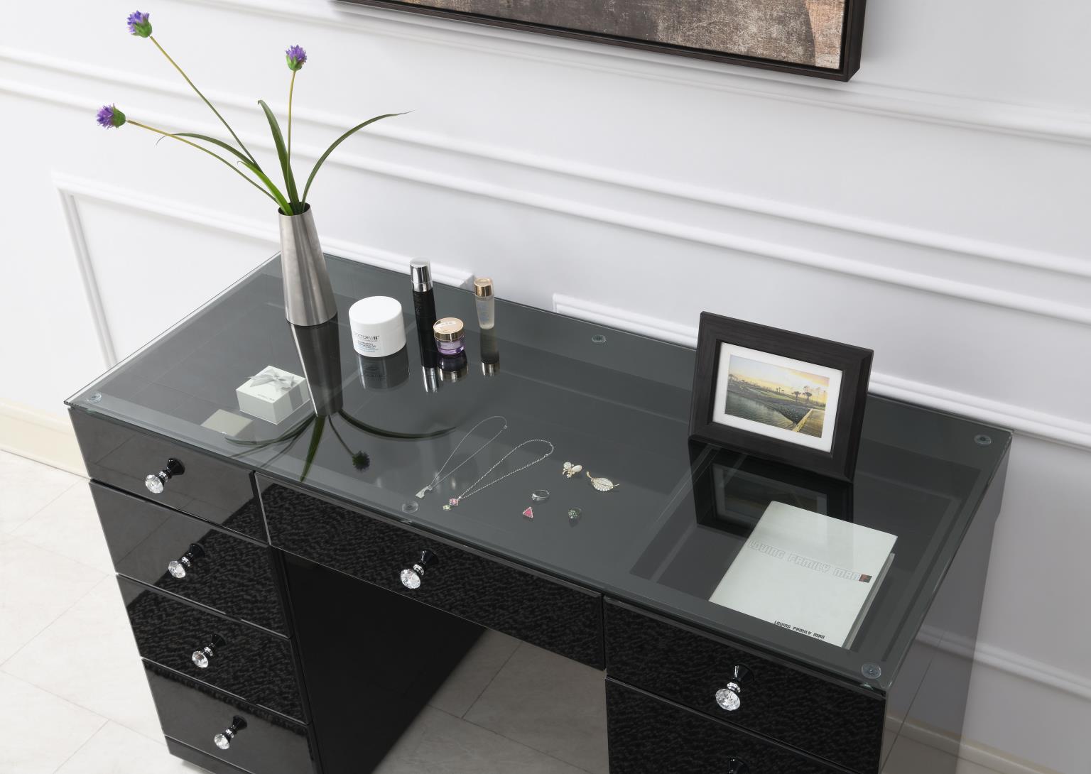 Glamour Vanity Set (Dresser + Mirror Bluetooth Speaker with Lights) — photo 3