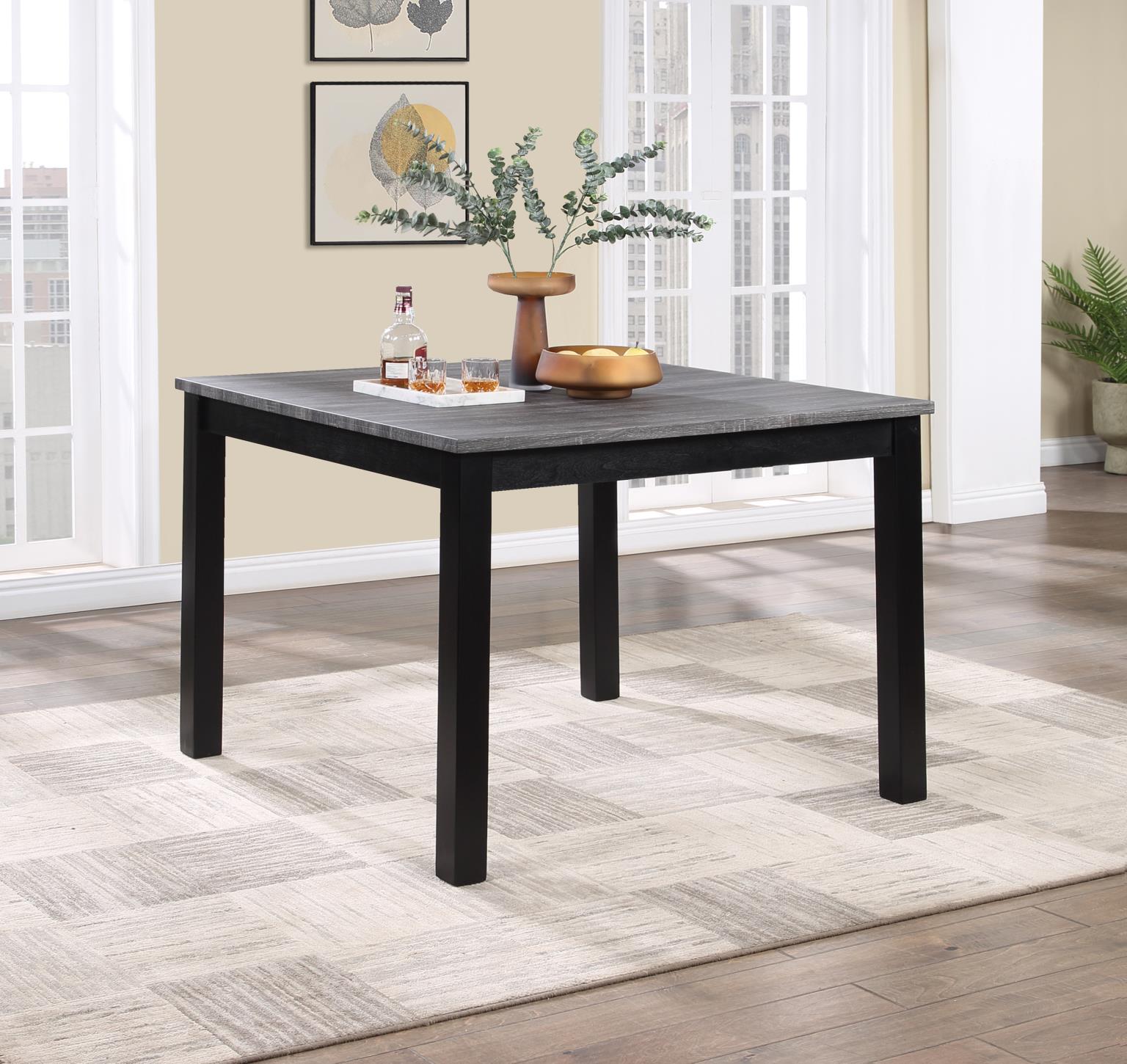 Gray Counter Table W/ 4 Chairs — photo 2