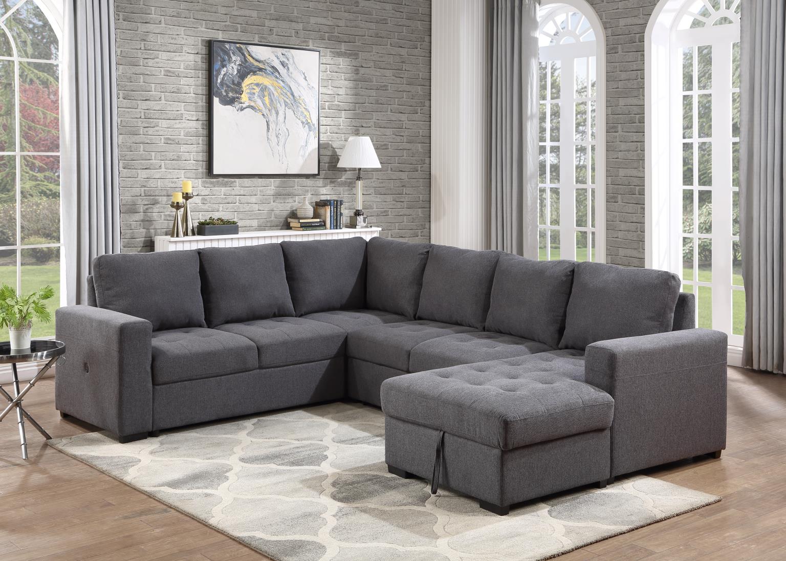 Gray 3 PC Sectional