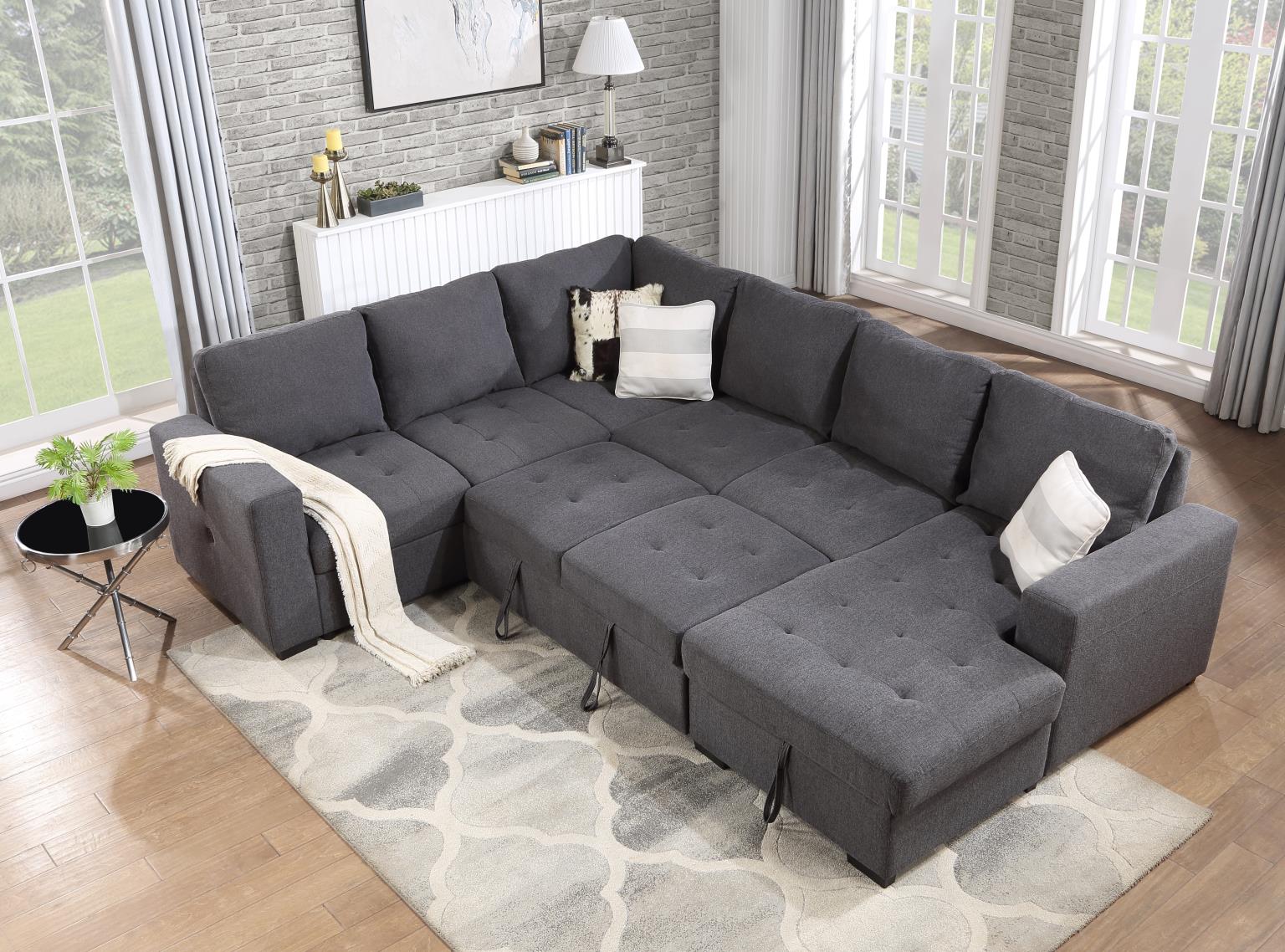 Gray 3 PC Sectional — photo 2