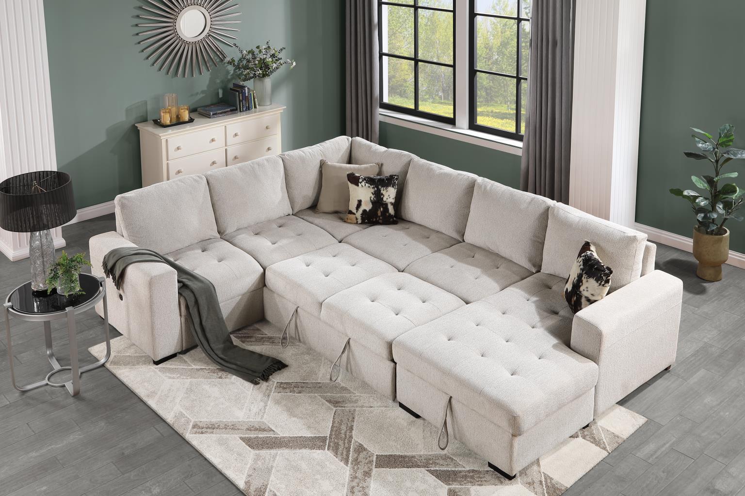 Linen 3 PC Sectional — photo 2