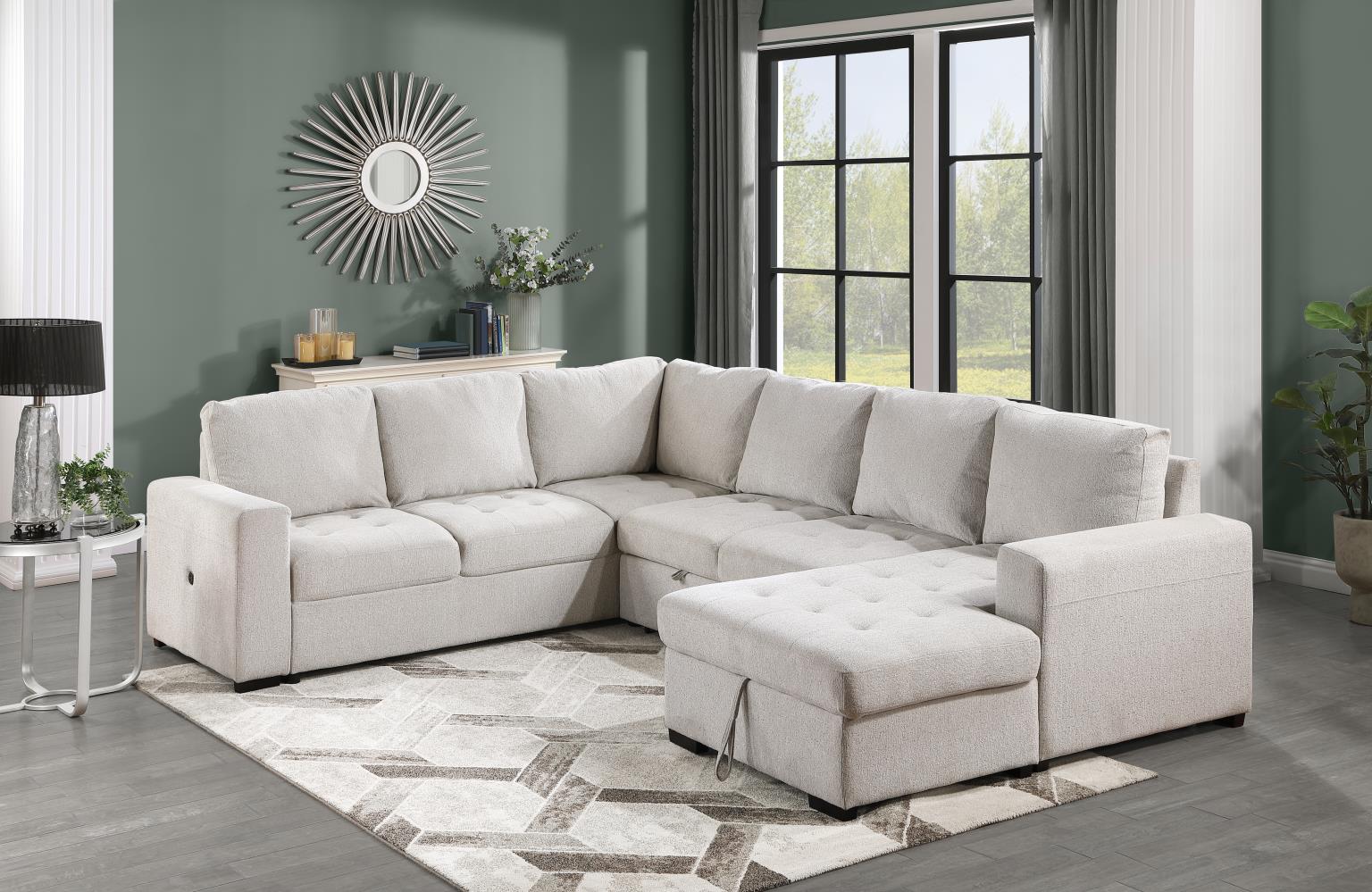 Linen 3 PC Sectional — photo 3