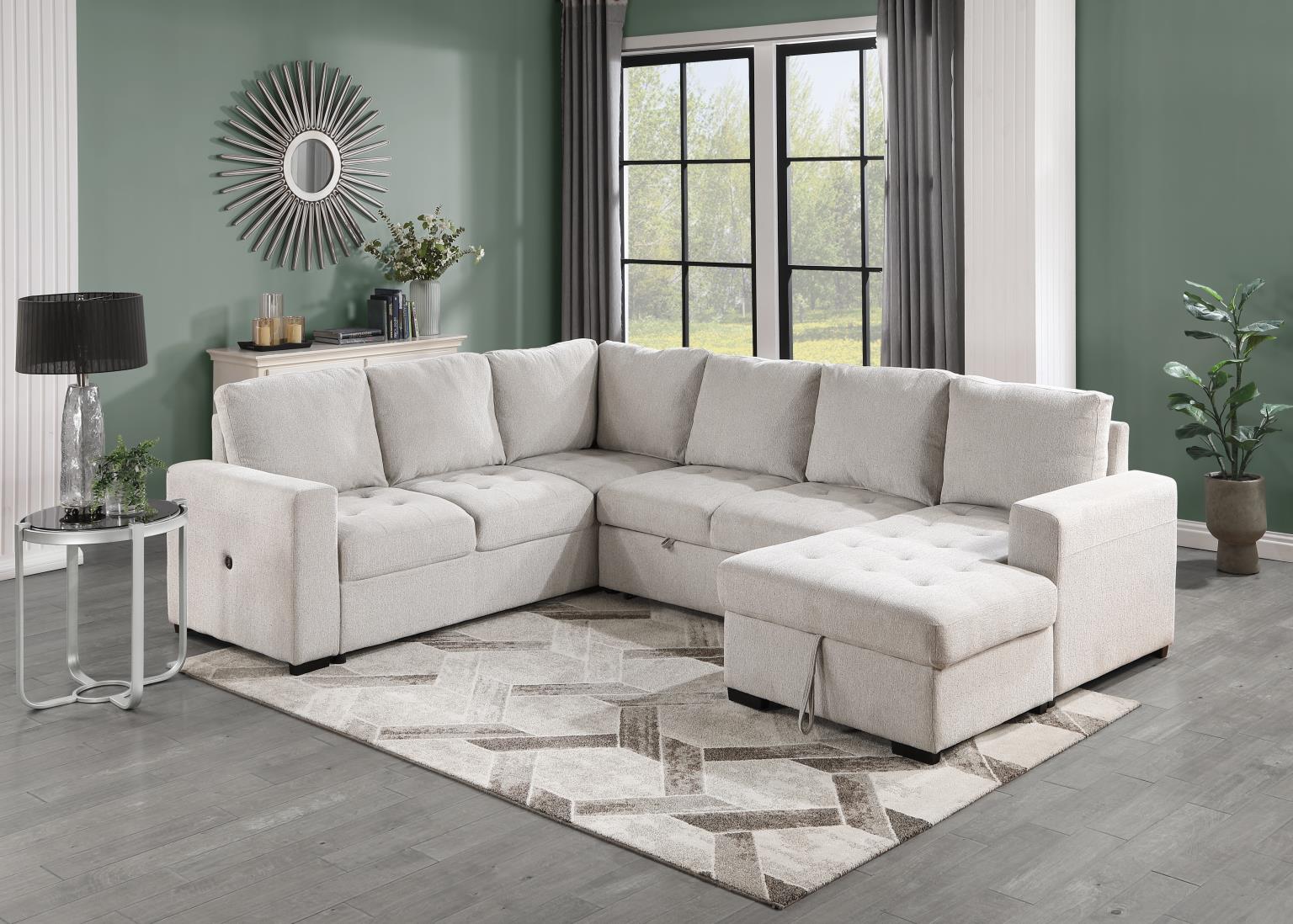 Linen 3 PC Sectional — photo 4