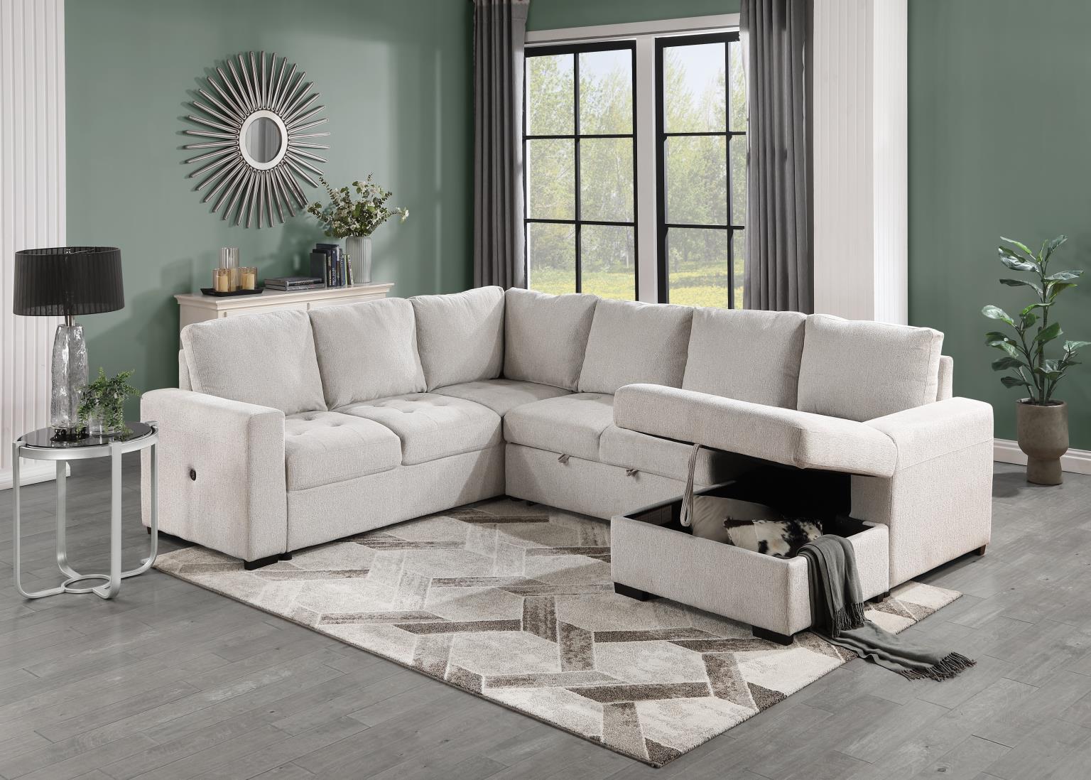 Linen 3 PC Sectional