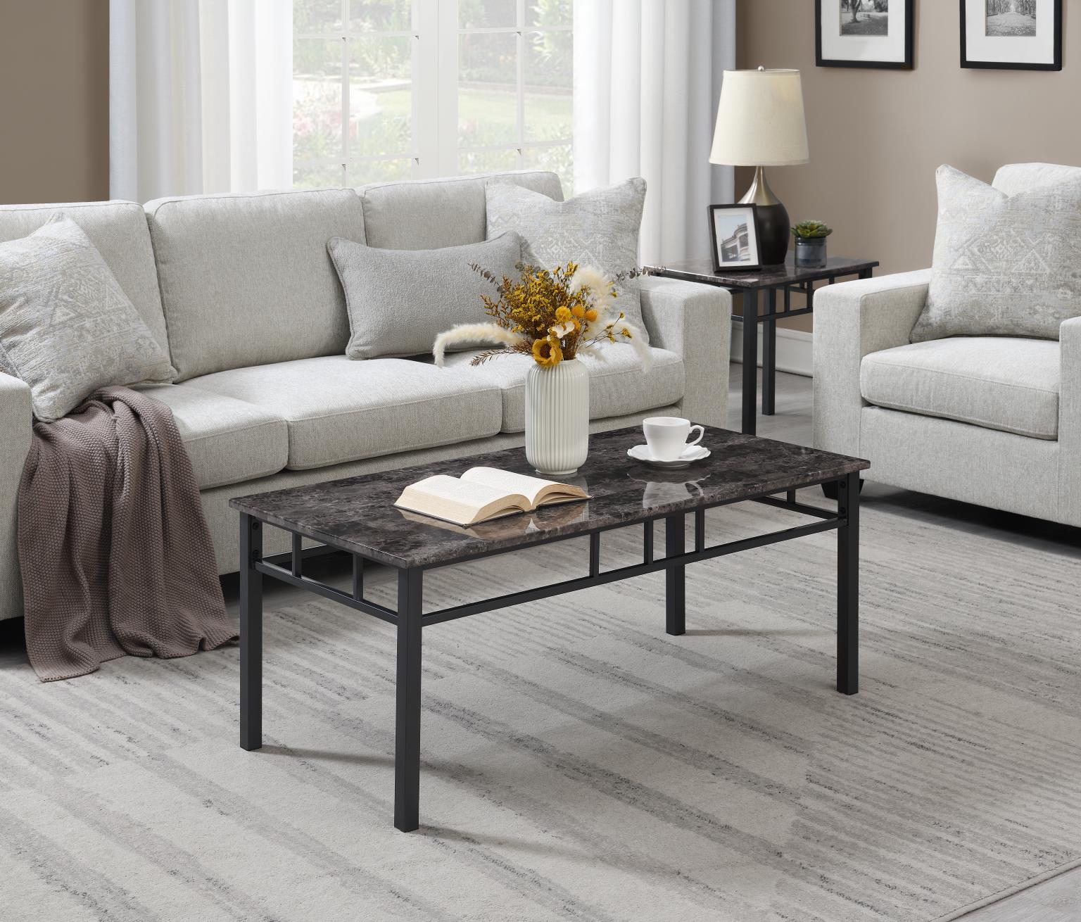 Gray 3 Pk Table Set (3/CN) — photo 2