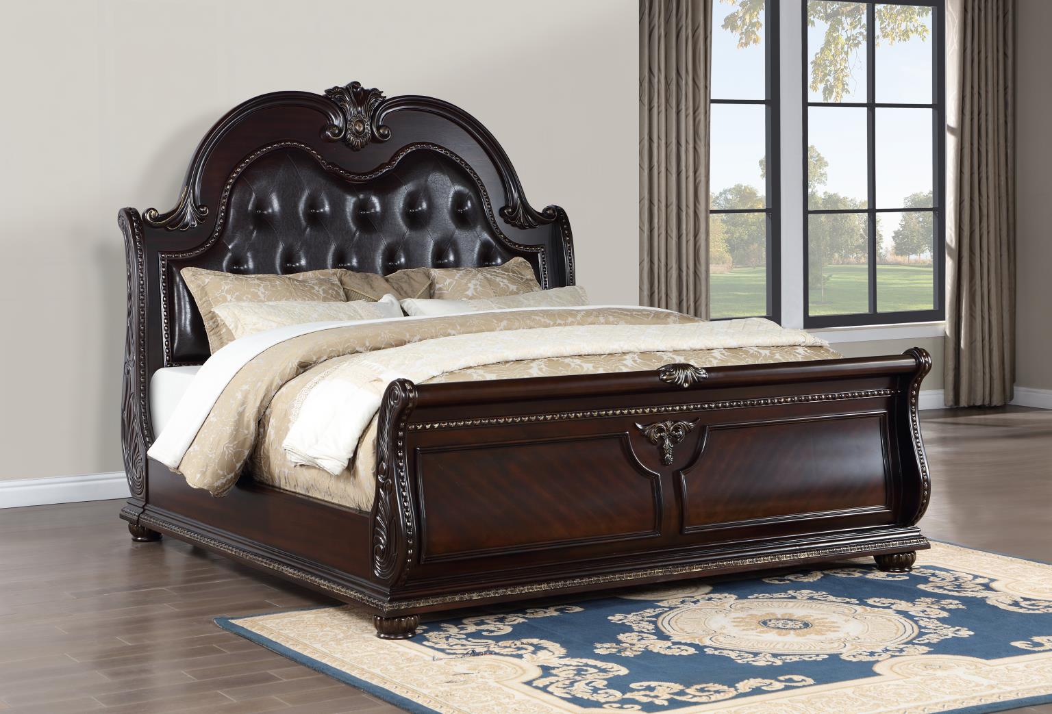 King Bed Frame - Dresser - Mirror - Chest - Nightstand — photo 2