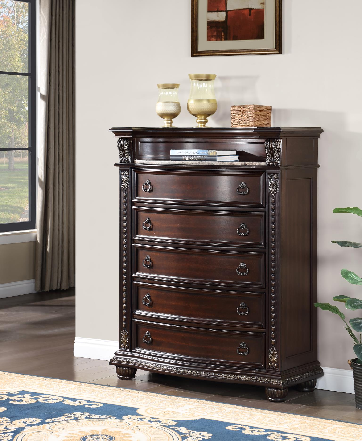 King Bed Frame - Dresser - Mirror - Chest - Nightstand — photo 3