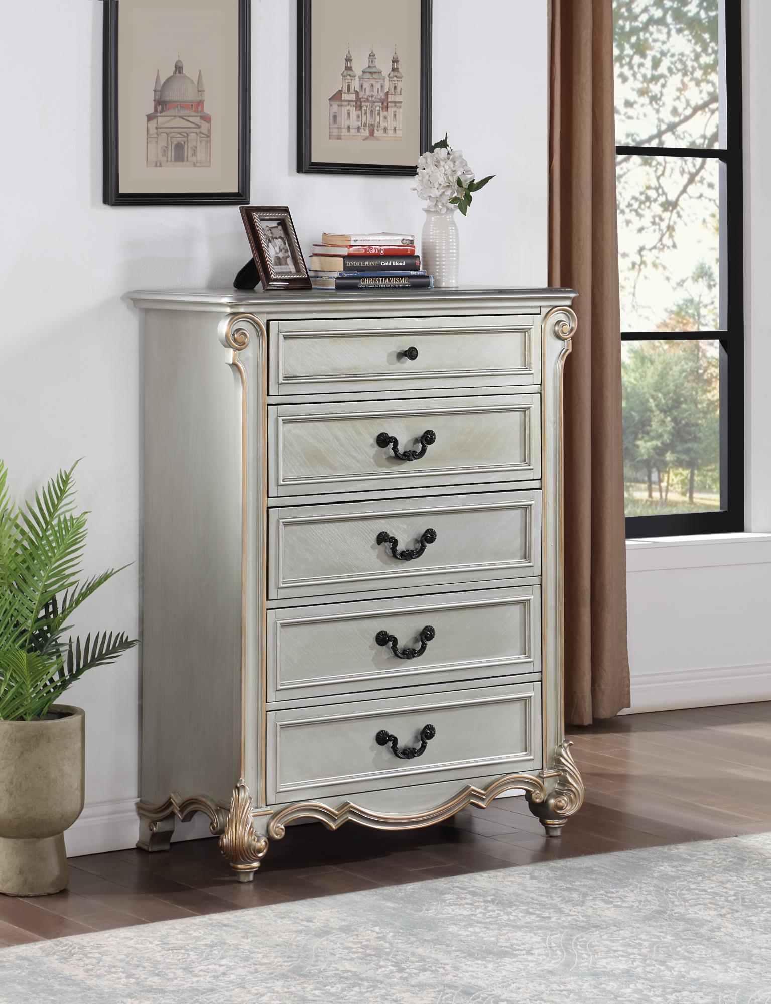 King Bed Frame - Dresser - Mirror - Chest - Nightstand — photo 3
