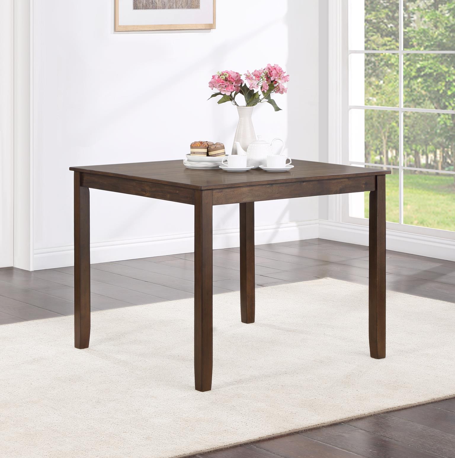 Walnut Dining Table W/ 4 Chairs — photo 2