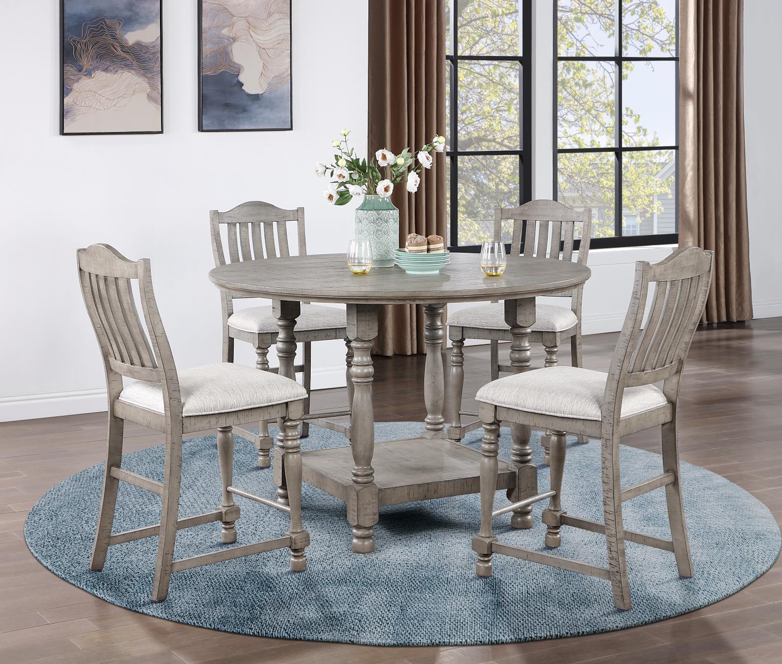 Gray Counter Height