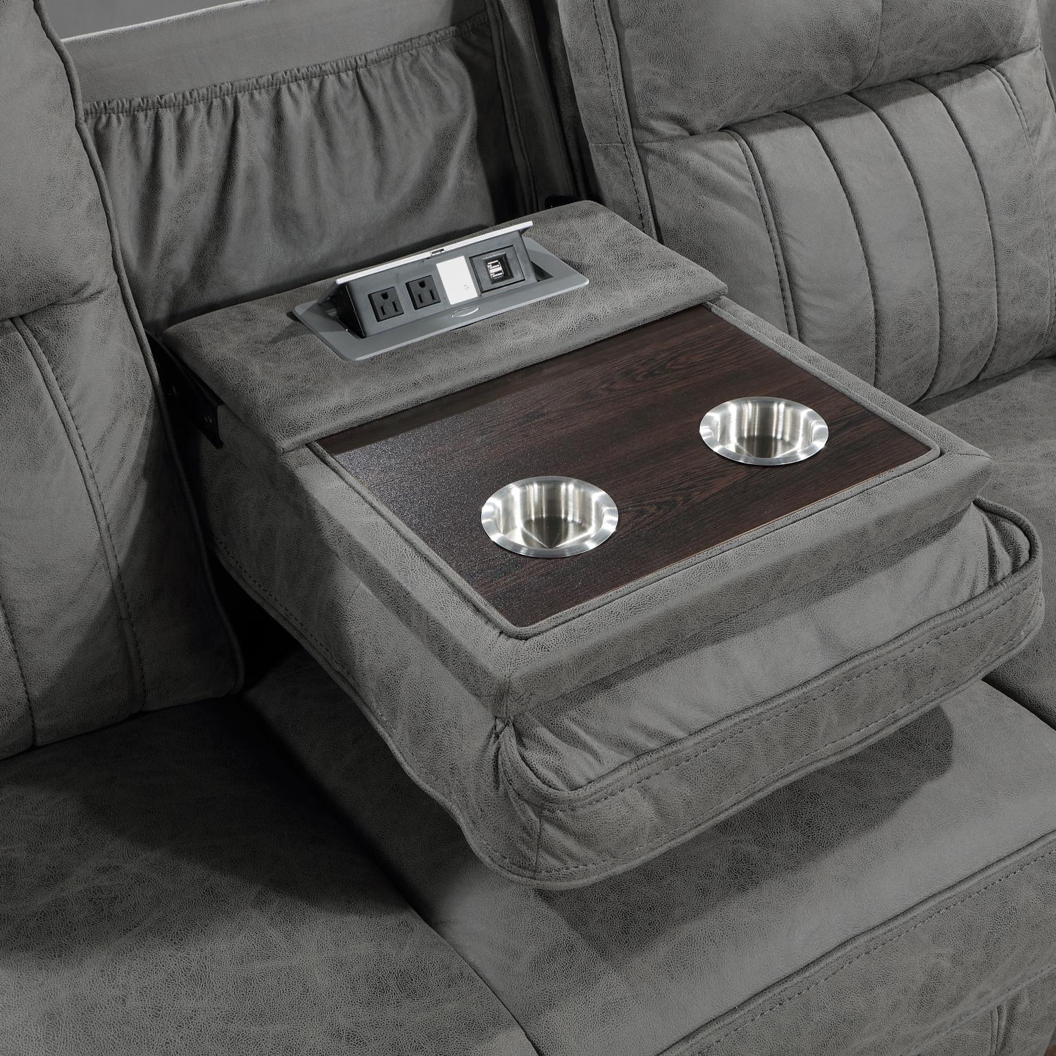 Gray Motion Loveseat — photo 10
