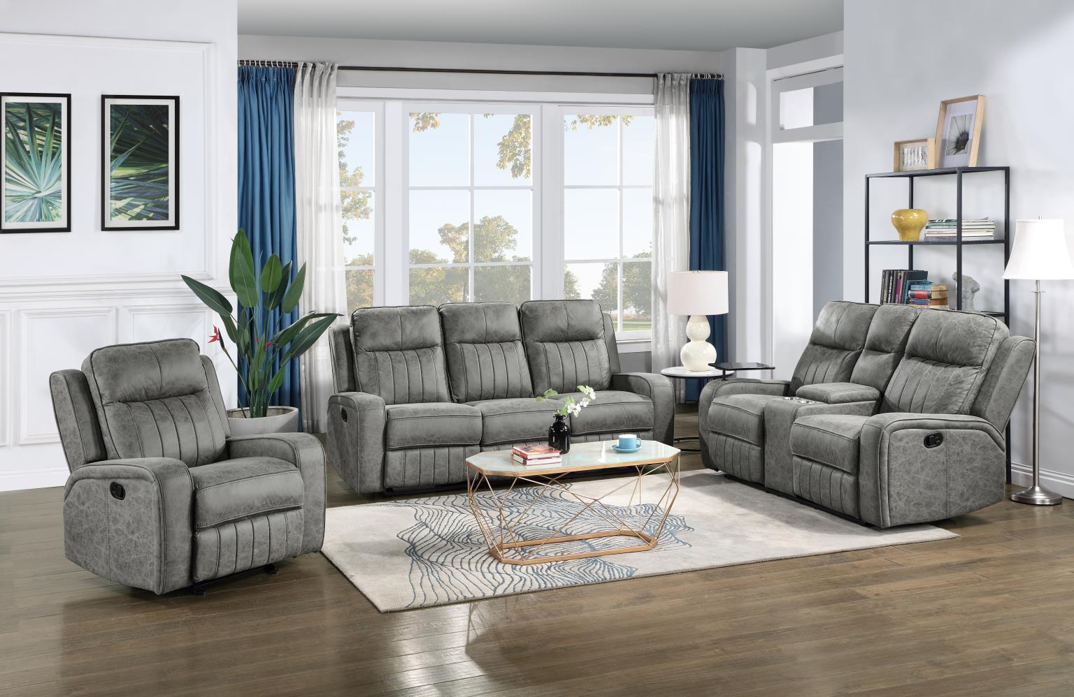 Gray Motion Loveseat — photo 2