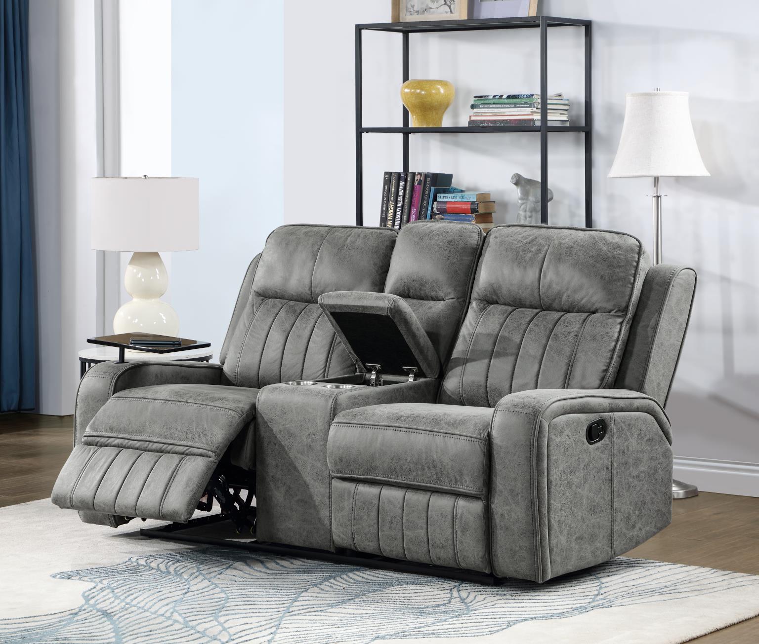 Gray Motion Loveseat