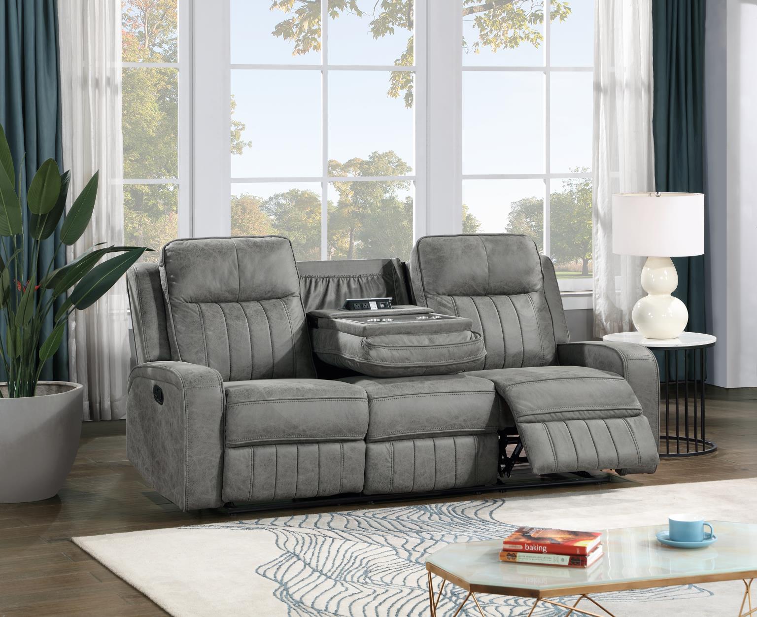Gray Motion Loveseat — photo 5
