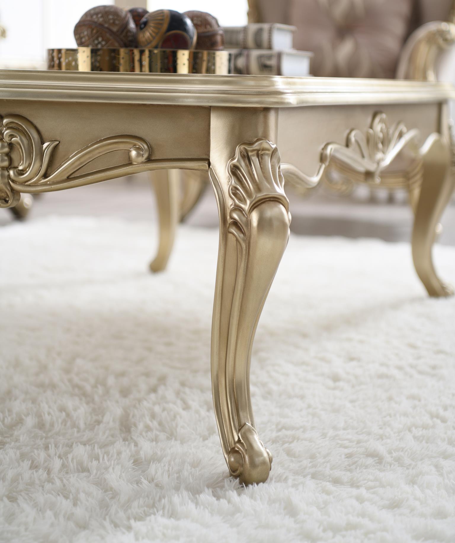 Traditional Champagne Gold Table — photo 4