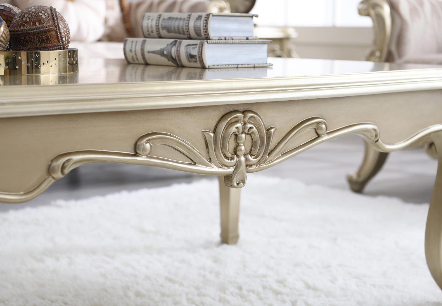 Traditional Champagne Gold Table — photo 5