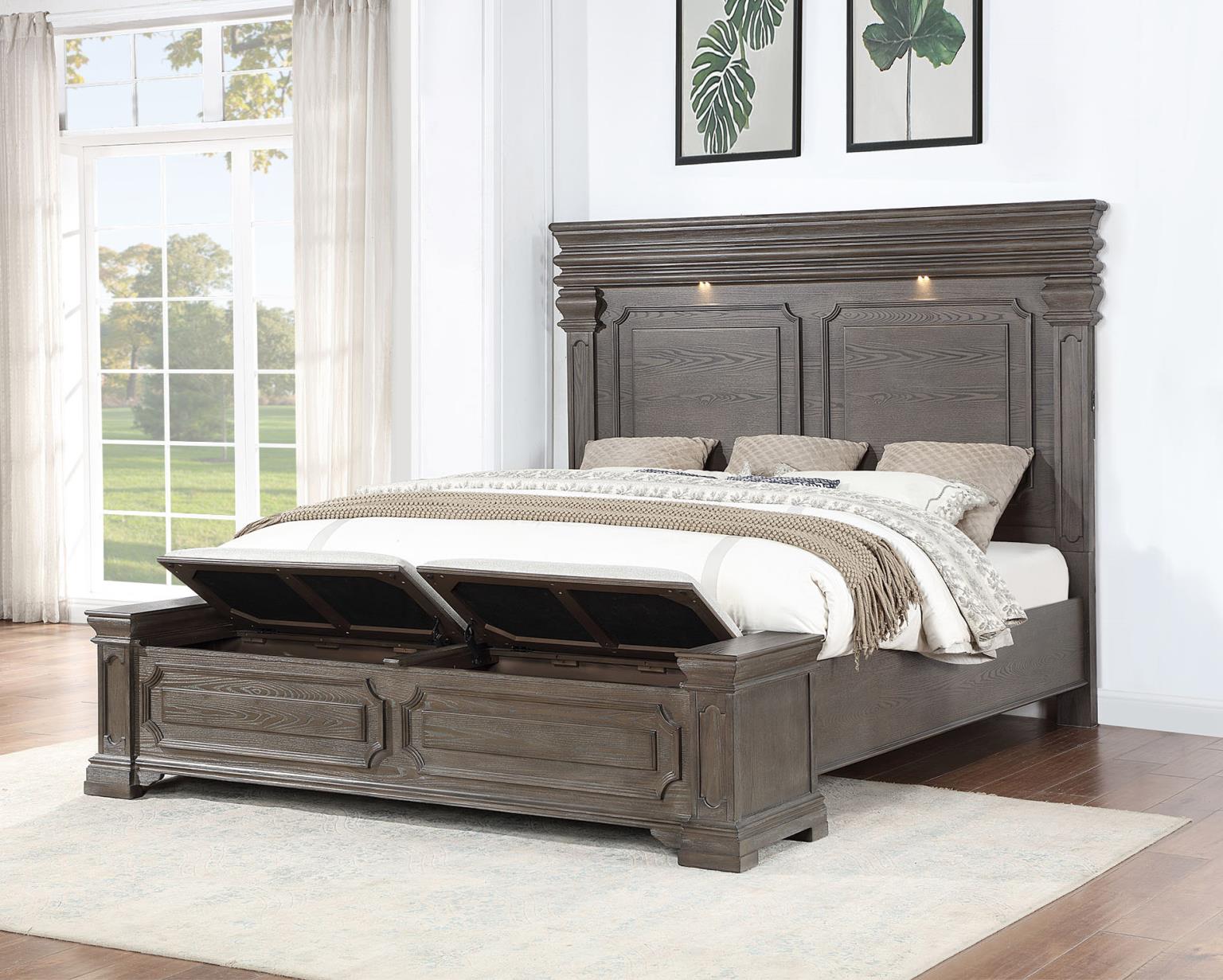King Bed Frame - Dresser - Mirror - Chest - Nightstand — photo 5