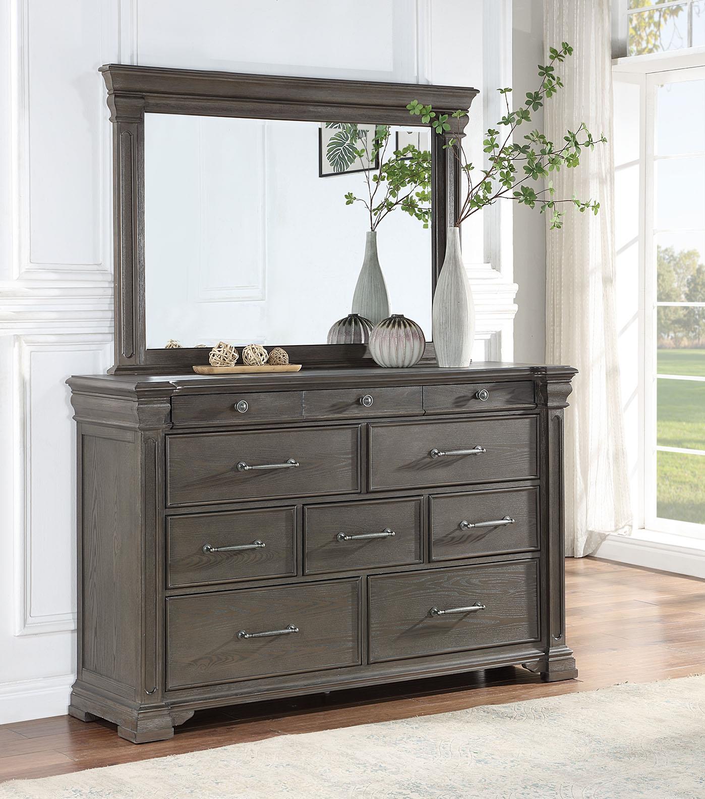 King Bed Frame - Dresser - Mirror - Chest - Nightstand — photo 9