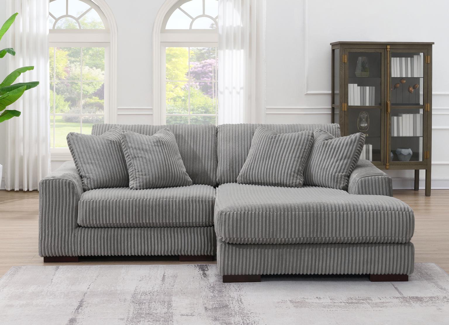 6PC Set (2 Armless Chairs, 1 Console, 1 Right Chaise, 1 Laf Seat, 1 Wedge) — photo 15