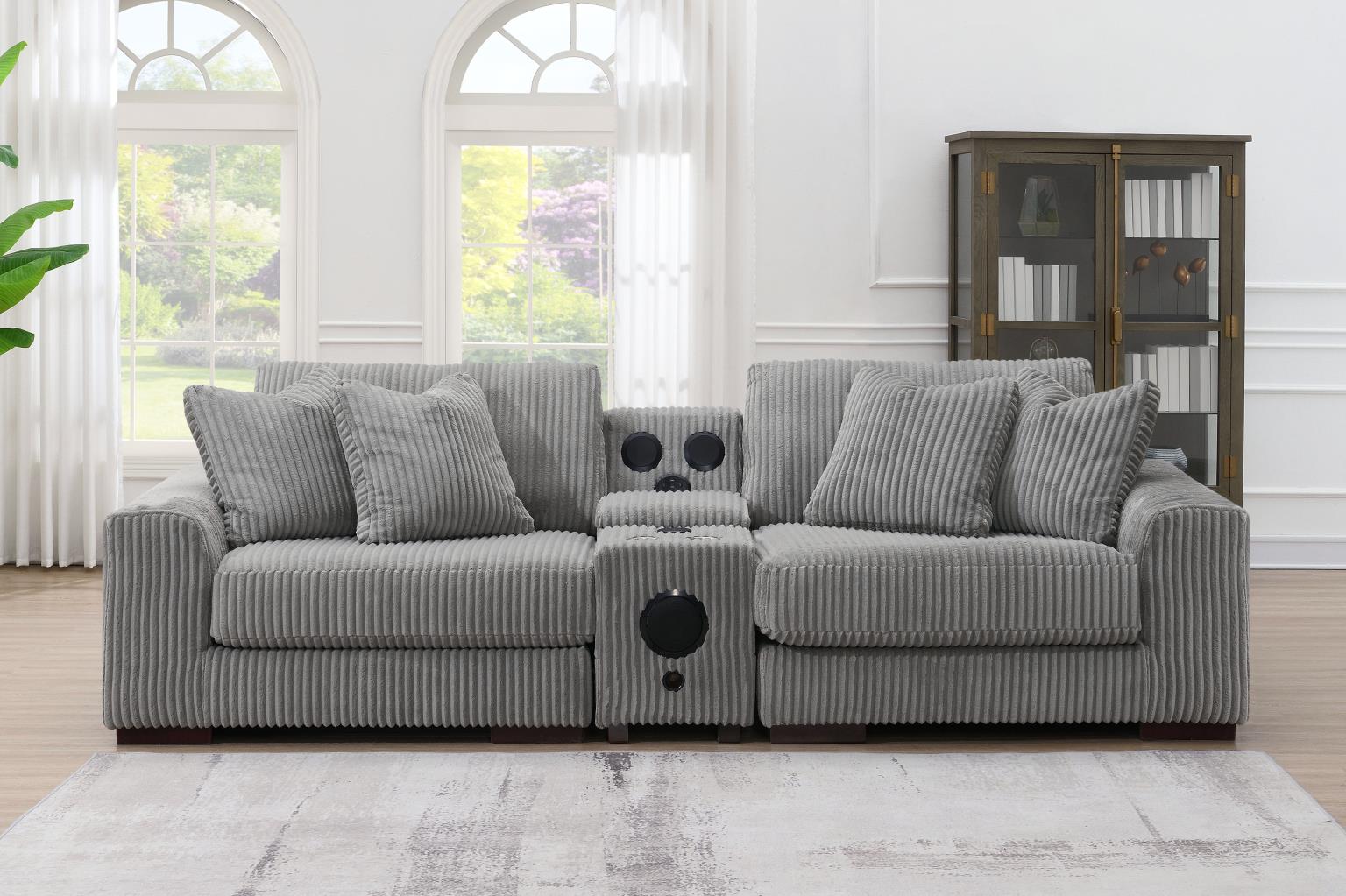 6PC Set (2 Armless Chairs, 1 Console, 1 Right Chaise, 1 Laf Seat, 1 Wedge) — photo 17