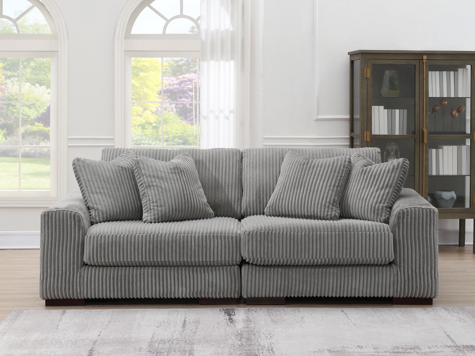 6PC Set (2 Armless Chairs, 1 Console, 1 Right Chaise, 1 Laf Seat, 1 Wedge) — photo 18