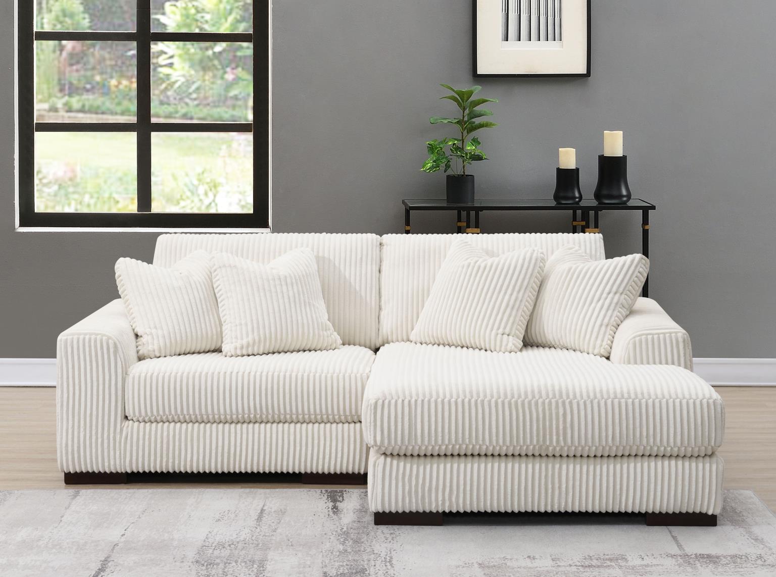 6PC Set (2 Armless Chairs, 1 Console, 1 Right Chaise, 1 Laf Seat, 1 Wedge) — photo 14