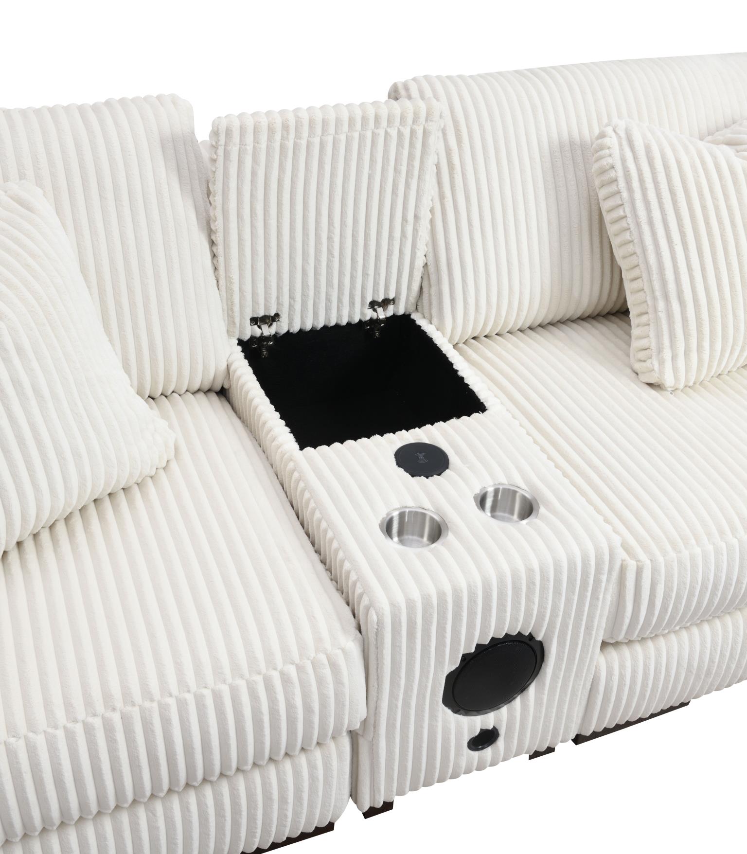 6PC Set (2 Armless Chairs, 1 Console, 1 Right Chaise, 1 Laf Seat, 1 Wedge) — photo 26