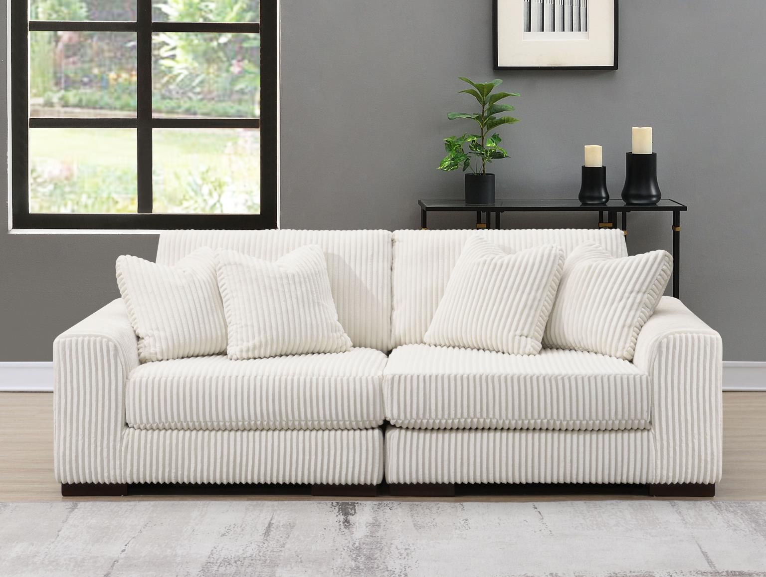 6PC Set (2 Armless Chairs, 1 Console, 1 Right Chaise, 1 Laf Seat, 1 Wedge) — photo 17