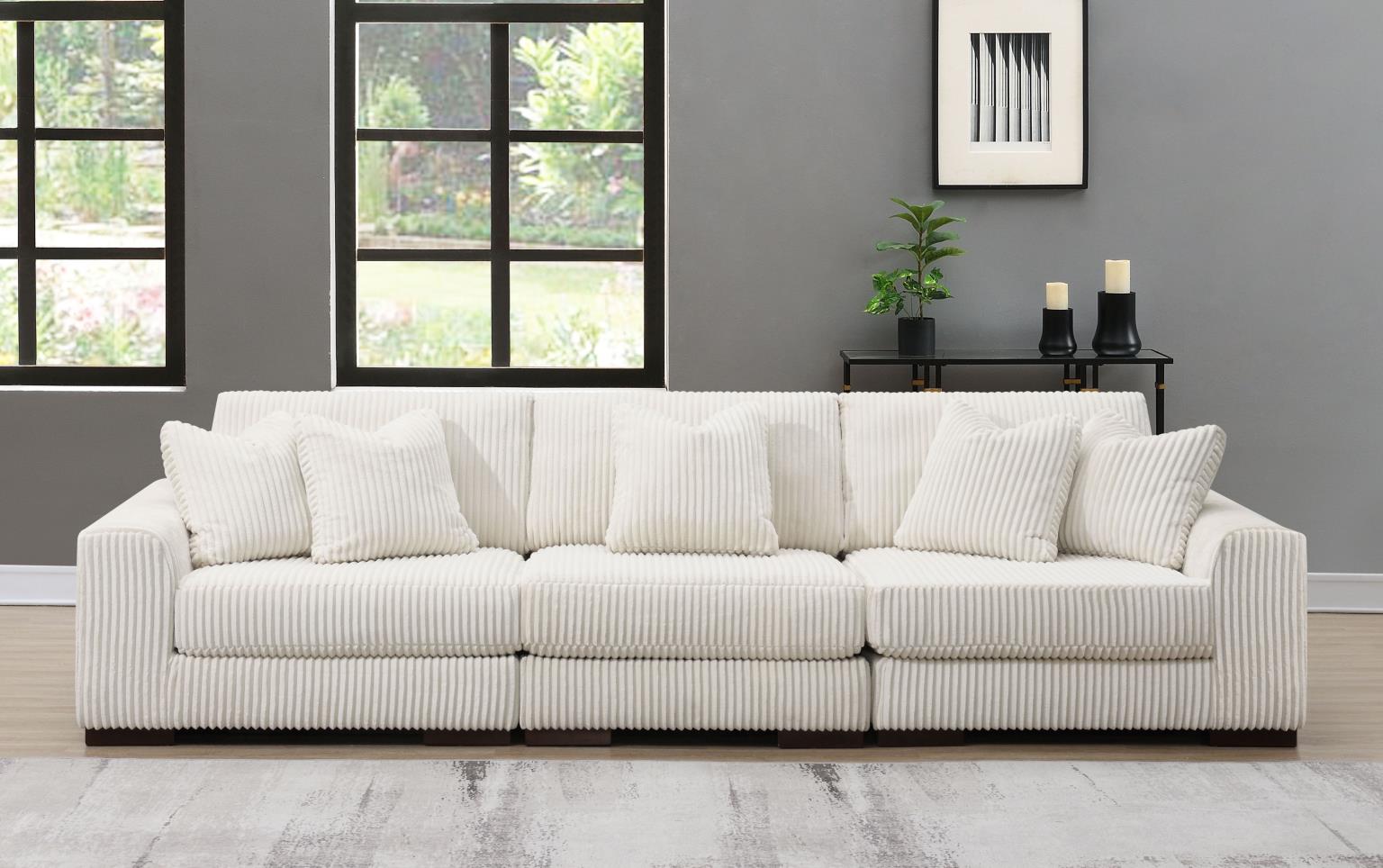 6PC Set (2 Armless Chairs, 1 Console, 1 Right Chaise, 1 Laf Seat, 1 Wedge) — photo 15